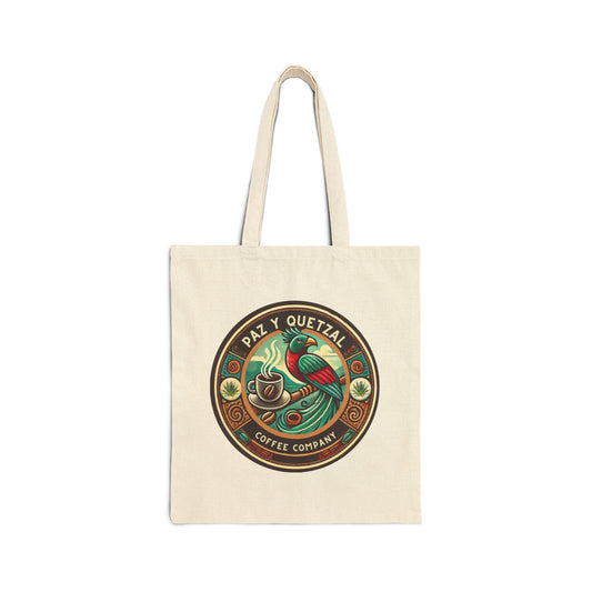 Tote Bag - Paz y Quetzal Coffee Company Design | Eco-Friendly Canvas Shopping Bag